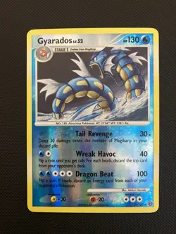 2008 POKEMON DIAMOND & PEARL STORMFRONT #19/100 GYARADOS REVERSE HOLO - Image 1