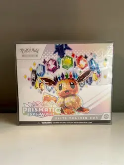 Pokemon S&V Prismatic Evolutions Elite Trainer Box ETB SEALED w/ Protector - Image 1