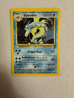 2000 Pokemon - Gyarados Holo Rare Unlimited - Base Set 2 - 7/130 - WOTC - Image 1
