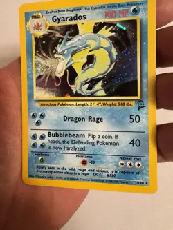 2000 Pokemon - Gyarados Holo Rare Unlimited - Base Set 2 - 7/130 - WOTC - Image 5