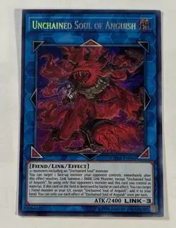 YuGiOh! Unchained Soul of Anguish - CHIM-EN044 - Secret Rare Unlimited Ed LP - Image 1