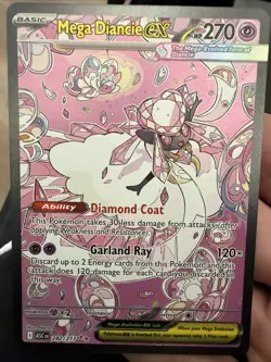 Ascended Heroes MEGA DIANCIE EX SIR 282/217 English Mint Pokemon - Image 1