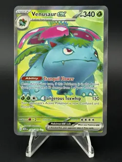 Pokemon TCG Venusaur ex 182/165 Sv: Scarlet & Violet 151 Holo - Image 1