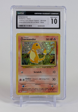 Charmander Pokemon 2023 TCG Classic 001/034 Holo CGC GEM MINT 10 - Image 1