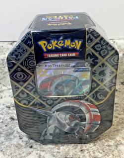 Pokemon TCG Scarlet & Violet Paldean Fates Iron Treads Ex Tin - Factory Sealed - Image 1