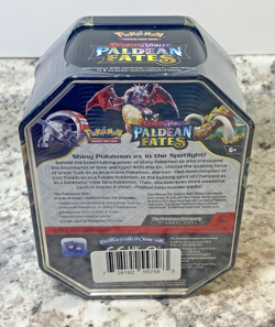 Pokemon TCG Scarlet & Violet Paldean Fates Iron Treads Ex Tin - Factory Sealed - Image 3
