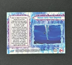 Down Into The Depths Pokemon Topps (2000) Pokemon The Movie 2000 #58 Holo 1st Ed - Image 2