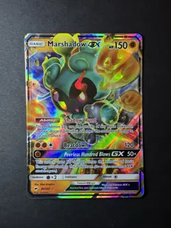 Pokemon TCG Marshadow GX 80/147 SM Burning Shadows, Holo LP - Image 1
