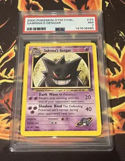 2000 POKEMON GYM CHALLENGE #29 SABRINA'S GENGAR PSA 7 - Image 1