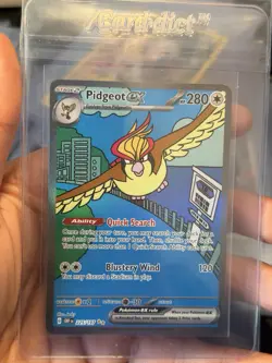 Pokemon Pidgeot ex 225/197 SV03 Obsidian Flames Rare Holo HP280 - Image 1
