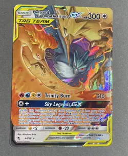 Pokemon Holo Moltres & Zapdos & Articuno GX 44/68 Hidden Fates NM/M - Image 1