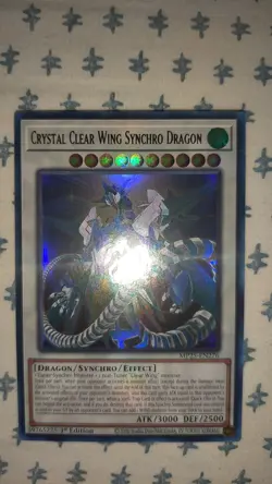 Yu-Gi-Oh! TCG Crystal Clear Wing Synchro Dragon Ultra Rare MP25-EN276 NM 1st - Image 1