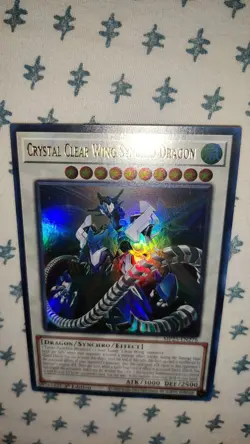 Yu-Gi-Oh! TCG Crystal Clear Wing Synchro Dragon Ultra Rare MP25-EN276 NM 1st - Image 2