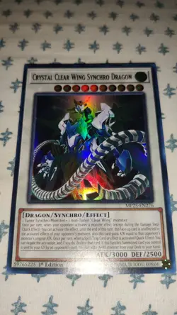 Yu-Gi-Oh! TCG Crystal Clear Wing Synchro Dragon Ultra Rare MP25-EN276 NM 1st - Image 3