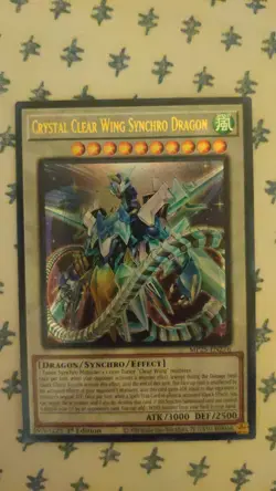 Yu-Gi-Oh! TCG Crystal Clear Wing Synchro Dragon Ultra Rare MP25-EN276 NM 1st - Image 4