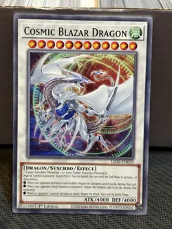 Yugioh - Cosmic Blazar Dragon LED6-EN029 1st Edition - Legendary Duelists: Magic - Image 1