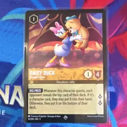 Disney Lorcana Daisy Duck-Donald's Date Character 16/204 Shimmering Skies - Image 1