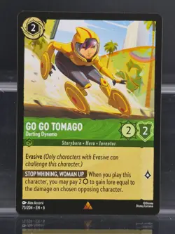 Disney Lorcana Go Go Tomago - Darting Dynamo 73/204 Azurite Sea Rare - Image 1