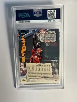 1997 Upper Deck Michael Jordan #22 PSA 8🐐HOF - 6 NBA🏆MVP Sweet - Image 2
