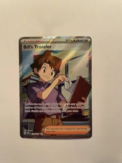 Bill's Transfer 194/165 SV 151 Full Art Ultra Rare Holo Pokemon Card - Image 1