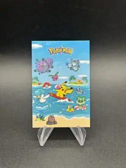 Pikachu Beach Cracked Ice Holo Pokemon Electric Card Database Peru Us Seller - Image 1