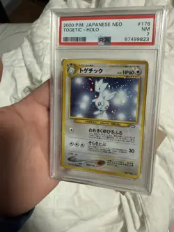 (2) Pokemon Card Japanese Holo Togetic (PSA8 1st Edition holo)🌟 &🌟(PSA7 holo) - Image 3