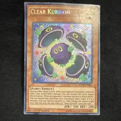 Yu-Gi-Oh! TCG Clear Kuriboh Holo Effect Card MVP1-ENS47 1st Edition 1996 - Image 1