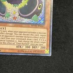 Yu-Gi-Oh! TCG Clear Kuriboh Holo Effect Card MVP1-ENS47 1st Edition 1996 - Image 4