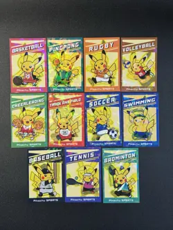 Pikachu Sports Cracked Ice Holo Pokemon Electric Card Database Peru Us Seller - Image 1