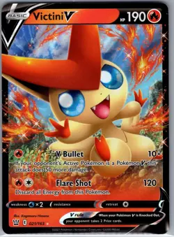 Victini V 021/163 SWSH05: Battle Styles - Pokemon Card - NM - Image 1
