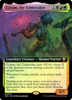 Coram, the Undertaker (Extended Art) Commander: Modern Horizons 3 Foil Near Mint - Image 1