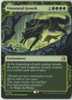 Unnatural Growth R Wilds of Eldraine: Enchanting Tales 62 NM - Image 1