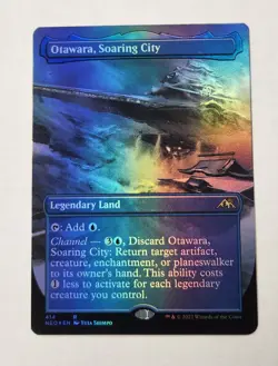 Magic The Gathering MTG Otawara, Soaring City Foil Kamigawa Neon Dynasty - Image 1