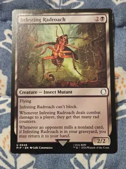 Infesting Radroach - 0046 M PIP Fallout MTG Magic - Image 1