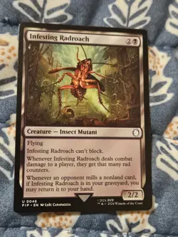 Infesting Radroach - 0046 M PIP Fallout MTG Magic - Image 3