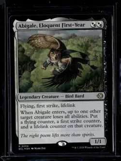 Abigale, Eloquent First-Year - 204 - Foil - ECL - NM - MTG Magic the Gathering - Image 1