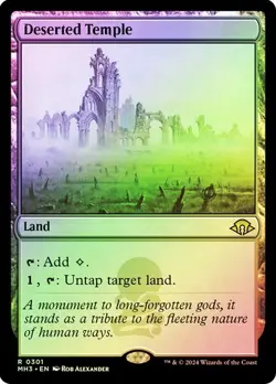 Deserted Temple Modern Horizons 3 Foil NM Near Mint MTG Magic - Image 1