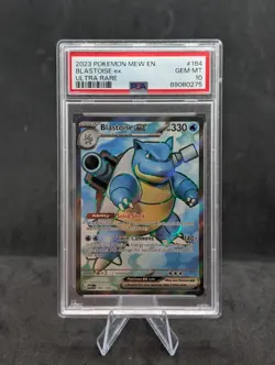 Pokemon Card - PSA Gem Mint 10 Blastoise ex 184/165 Scarlet & Violet 151 English - Image 1