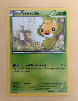 Sewaddle~Cute Pokemon Card~ Botanical Garden Gallery ~Nature - Image 1