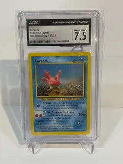 Corsola #37/75 [CGC 7.5] 2001 Pokemon Neo Discovery English - Image 1