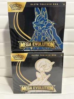 Pokemon TCG Mega Evolution ETBs Lucario And Gardevoir SET OF 2 (Factory Sealed) - Image 1
