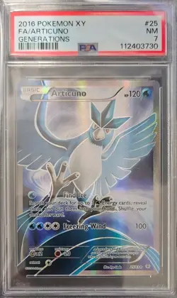 PSA 7 NM - Pokemon 2016 Articuno XY Generations - 25/83 - Full Art - Image 1
