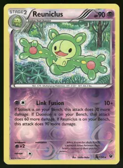 Reuniclus 35/124 Rare Fates Collide Pokemon Reverse Holo Lightly Played - Image 1