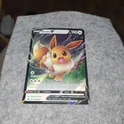 💥 Pokemon Eevee V SWSH: Sword & Shield Promo Holo SWSH065 HP190 TCG - Image 1