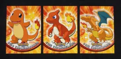 1999 Topps Pokemon Lot of 3: #4 Charizard - #5 Charmeleon - #6 Charmander - Image 3