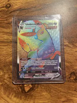 Umbreon VMAX Rainbow Secret Rare 214/203 Evolving Skies Pokemon TCG NM - Mint - Image 1