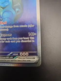 Blastoise ex 200/165 Special Illustration Rare SIR SV 151 Near Mint Pokemon - Image 3