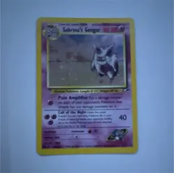 Pokemon Sabrina's Gengar Gym Challenge 14/132 Holo Rare Stage 2 English WOTC - Image 1