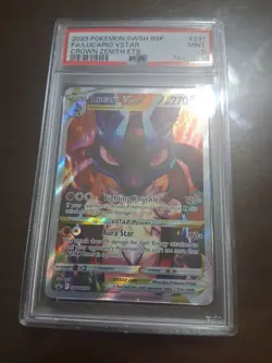 Pokemon TCG Lucario VSTAR SWSH291 Holo Black Star Promo Crown Zenith PSA 9 Mint - Image 1