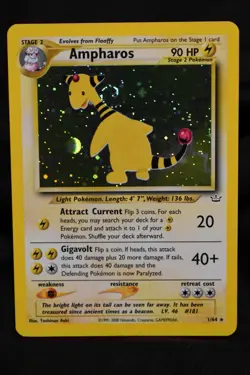 Ampharos 1/64 NM Neo Revelation Holo Pokemon TCG Near Mint - Image 2